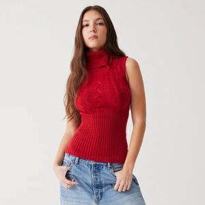 Frankie’s Bikinis Axel Cableknit Sweater